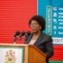 First Vice President Justice Jane Ansah speaking at the launch of the Public Sector Reforms Information Management System at Bingu International Conference Centre in Lilongwe.